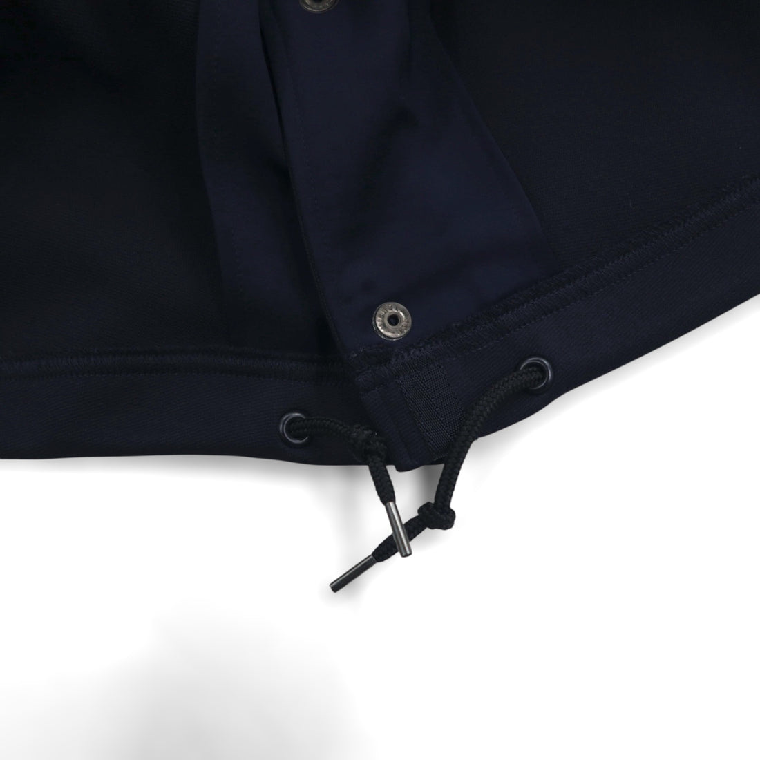 FRED PERRY ジャージー コーチジャケット M ネイビー ポリエステル ドローコード スナップボタン