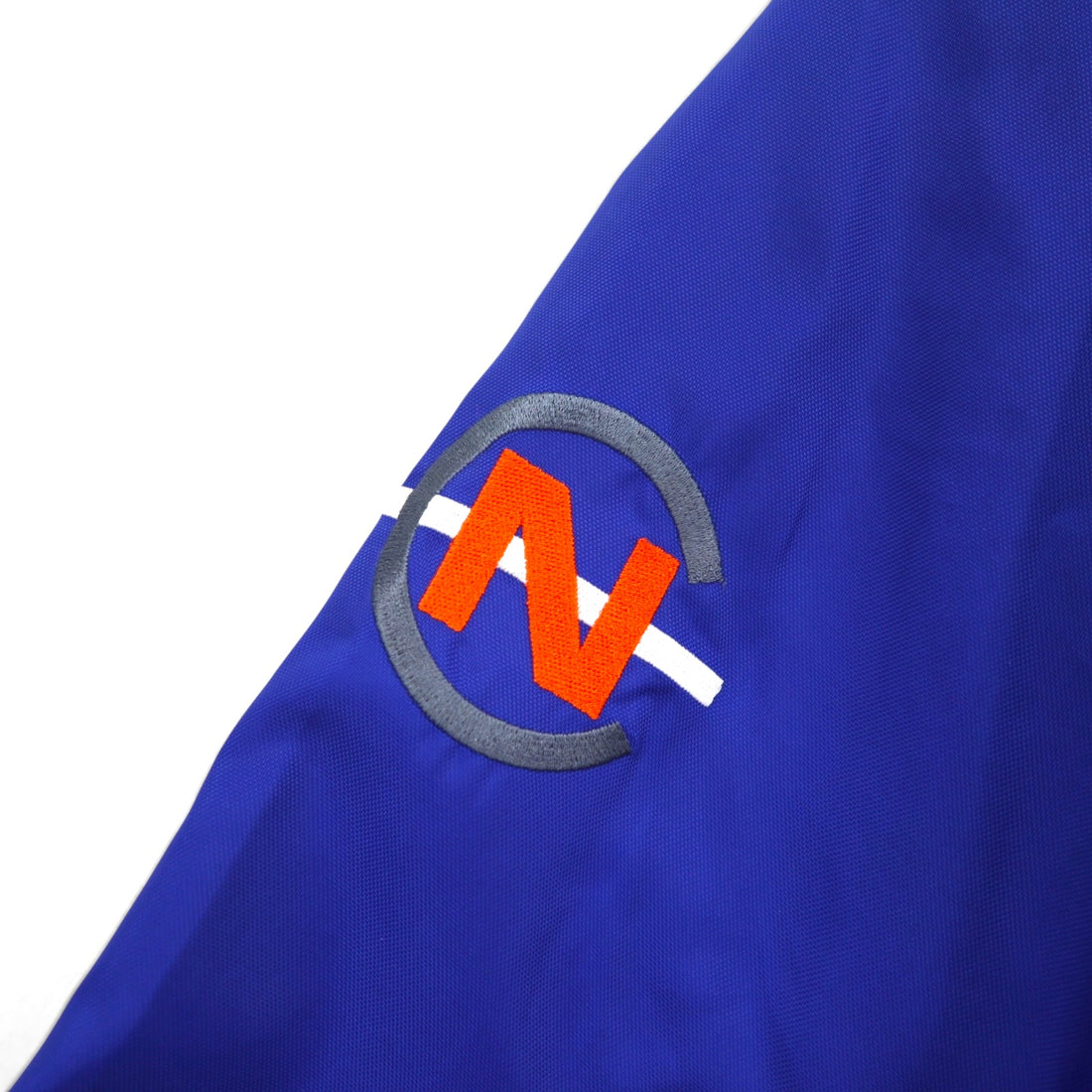 NAUTICA COMPETITION 2000s Sailing Jacket, Size L, Blue, Nylon, Sleeve Logo Embroidery, Retractable Hood