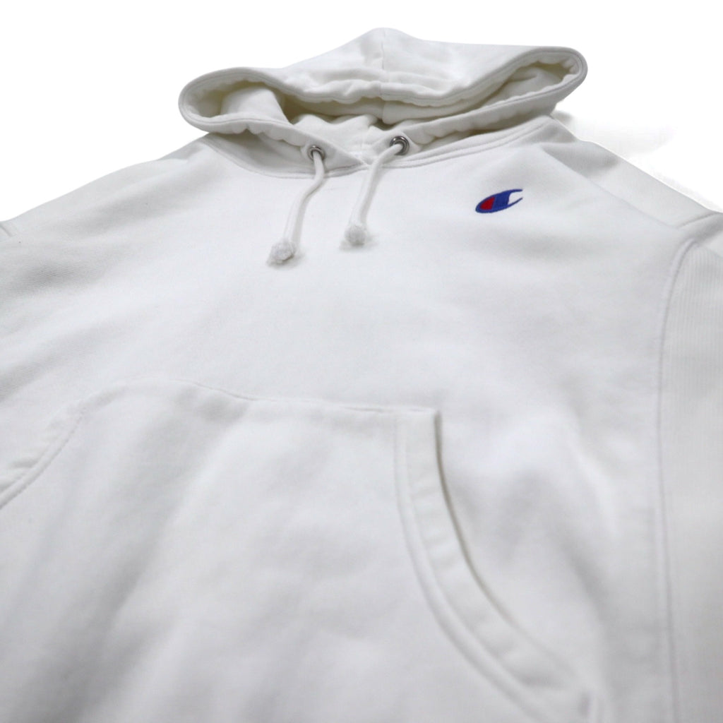 Champion Reverse Weave Pullover Hoodie S White Blue Single Tag Reprint