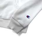 Champion Reverse Weave Pullover Hoodie S White Blue Single Tag Reprint
