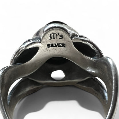 M's COLLECTION オニキス ストーン トライバル リング 指輪 20号 SILVER シルバー