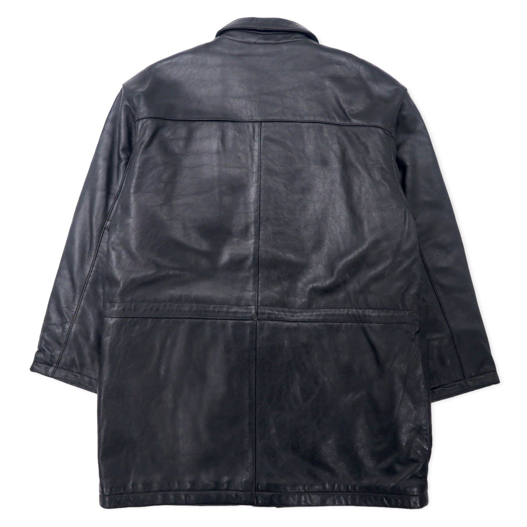 Sub Urban Lamb Leather Car Coat L Black Sheep Leather Quilted Liner