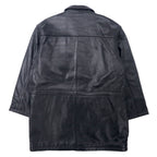 Sub Urban Lamb Leather Car Coat L Black Sheep Leather Quilted Liner