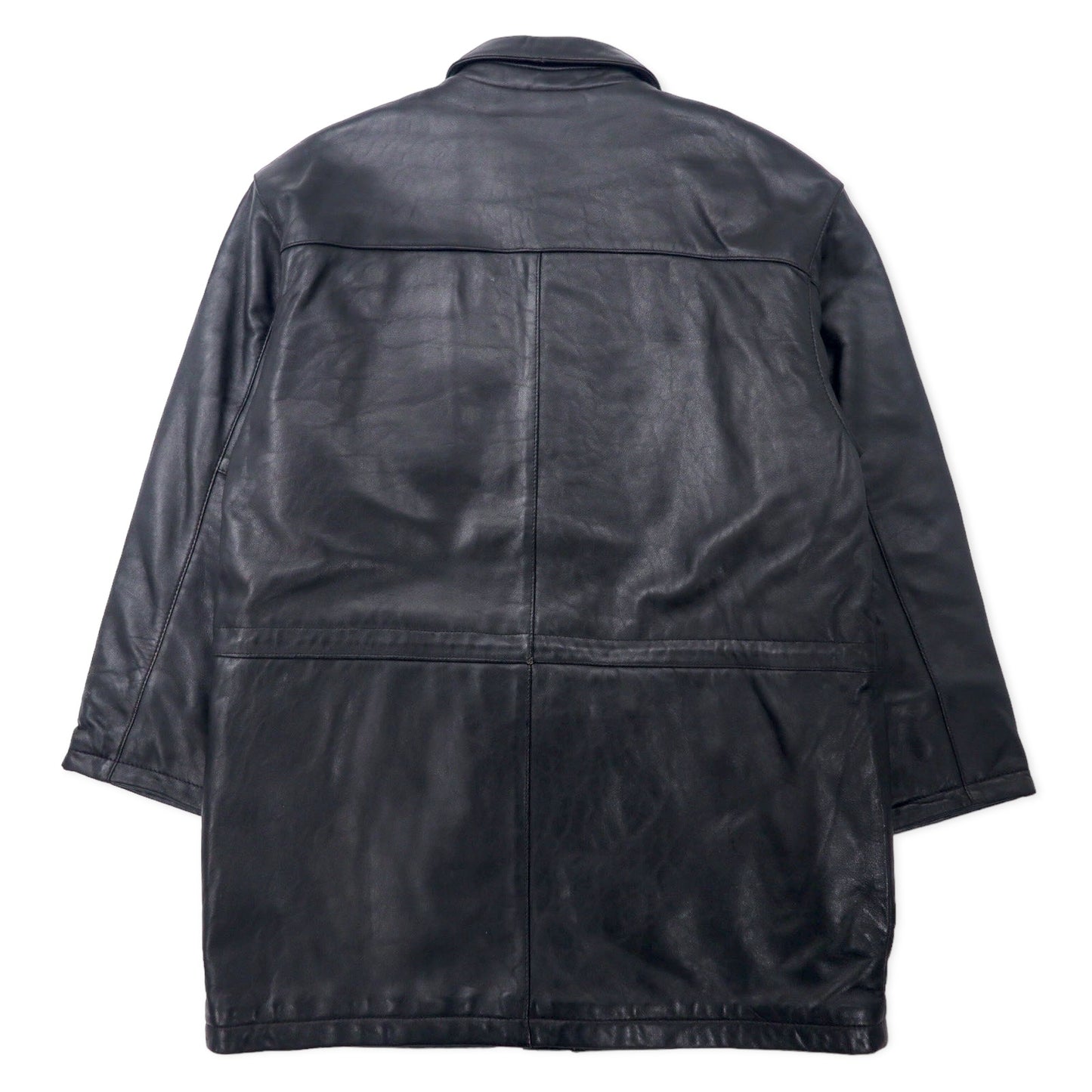 SUB URBAN Lamb Leather Car COAT L Black sheep leather QUILTED