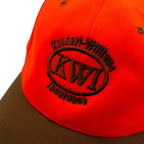 90s Headliner Bicolor Baseball Cap FREE Belt Orange Khaki KWI Embroidery