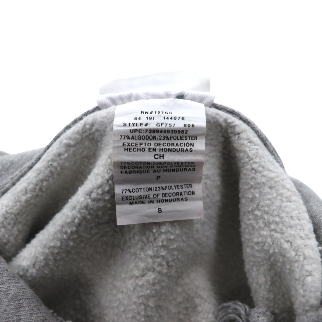Champion Reverse Weave Pullover Hoodie L Gray Blue Single Tag Reprint Made in Honduras