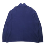 Polo by Ralph Lauren Half Zip Sweatshirt XXL Navy Cotton Small Pony Embroidery Big Size