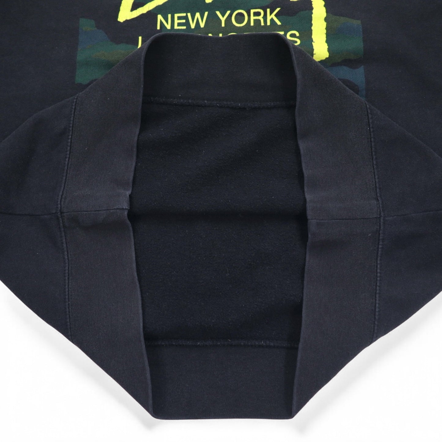 STUSSY USA Made World Tour Crew Neck Sweatshirt L Black Camo WT Camo Block Sweat