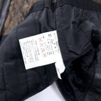 Sub Urban Lamb Leather Car Coat L Black Sheep Leather Quilted Liner