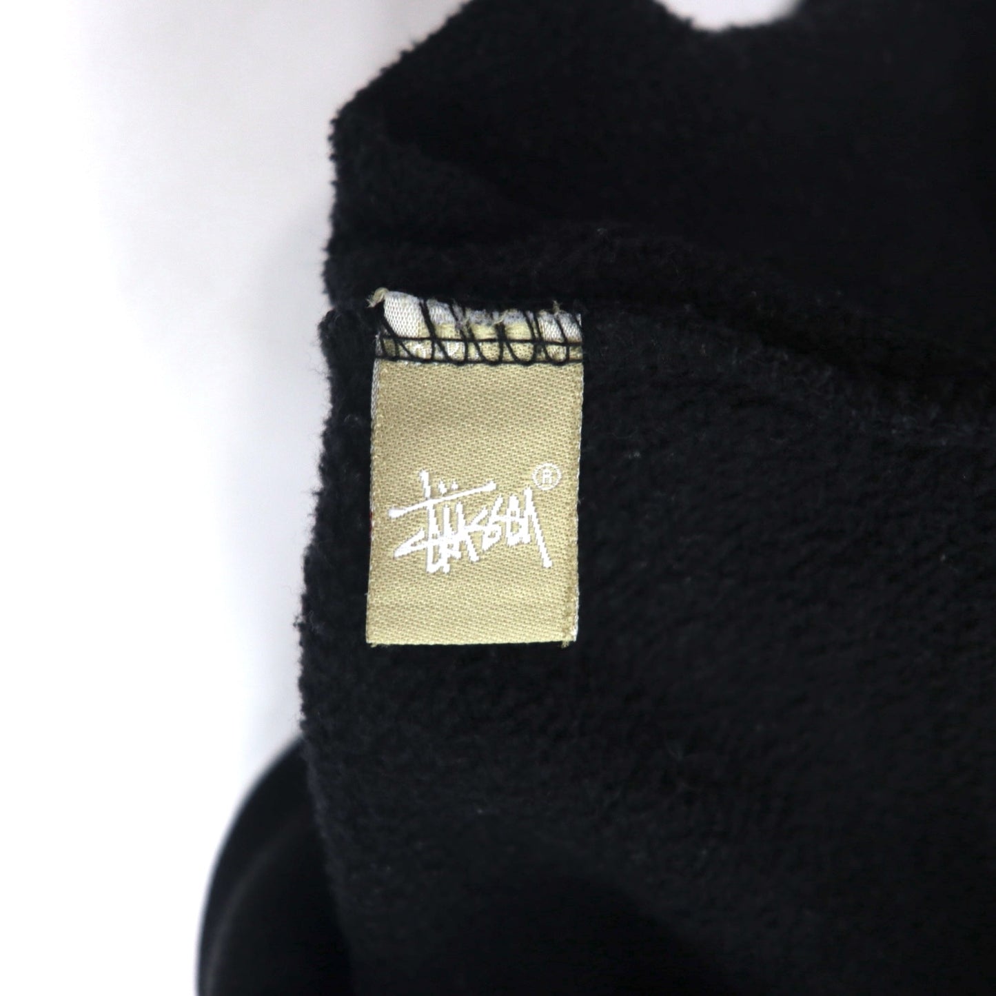 STUSSY USA Made World Tour Crew Neck Sweatshirt L Black Camo WT Camo Block Sweat