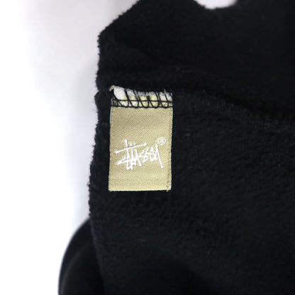 STUSSY USA Made World Tour Crew Neck Sweatshirt L Black Camo WT Camo Block Sweat