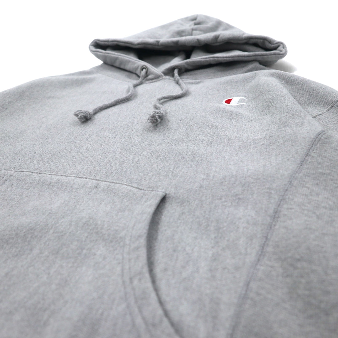 Champion Reverse Weave Pullover Hoodie L Gray Blue Single Tag Reprint Made in Honduras