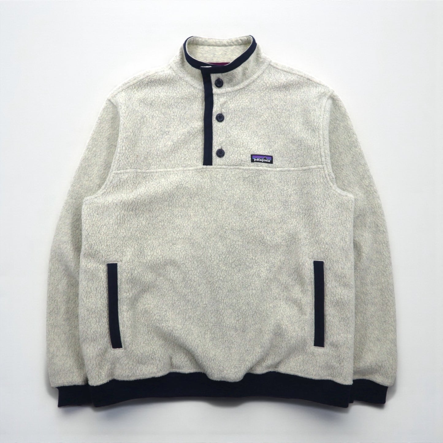 Patagonia シアーリング ハーフボタン プルオーバー フリースジャケット L ホワイト 26140
