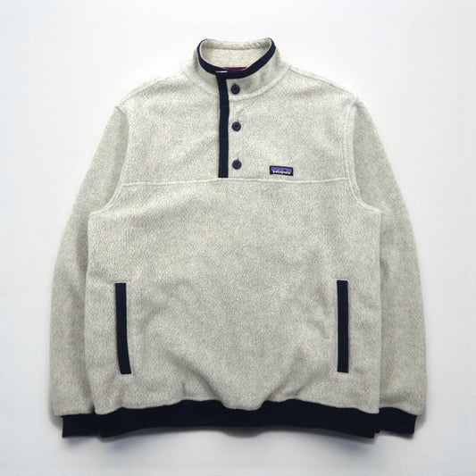 Patagonia シアーリング ハーフボタン プルオーバー フリースジャケット L ホワイト 26140