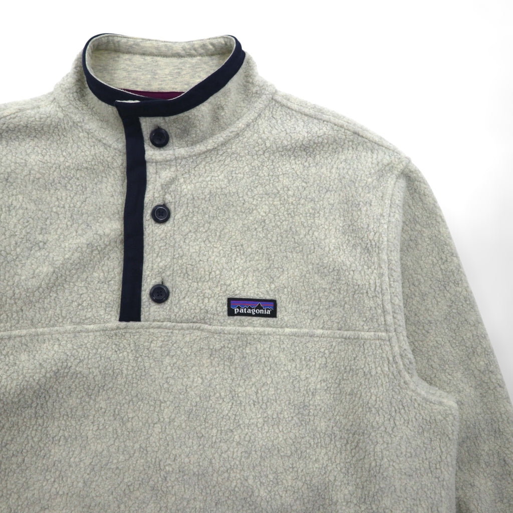 Patagonia シアーリング ハーフボタン プルオーバー フリースジャケット L ホワイト 26140
