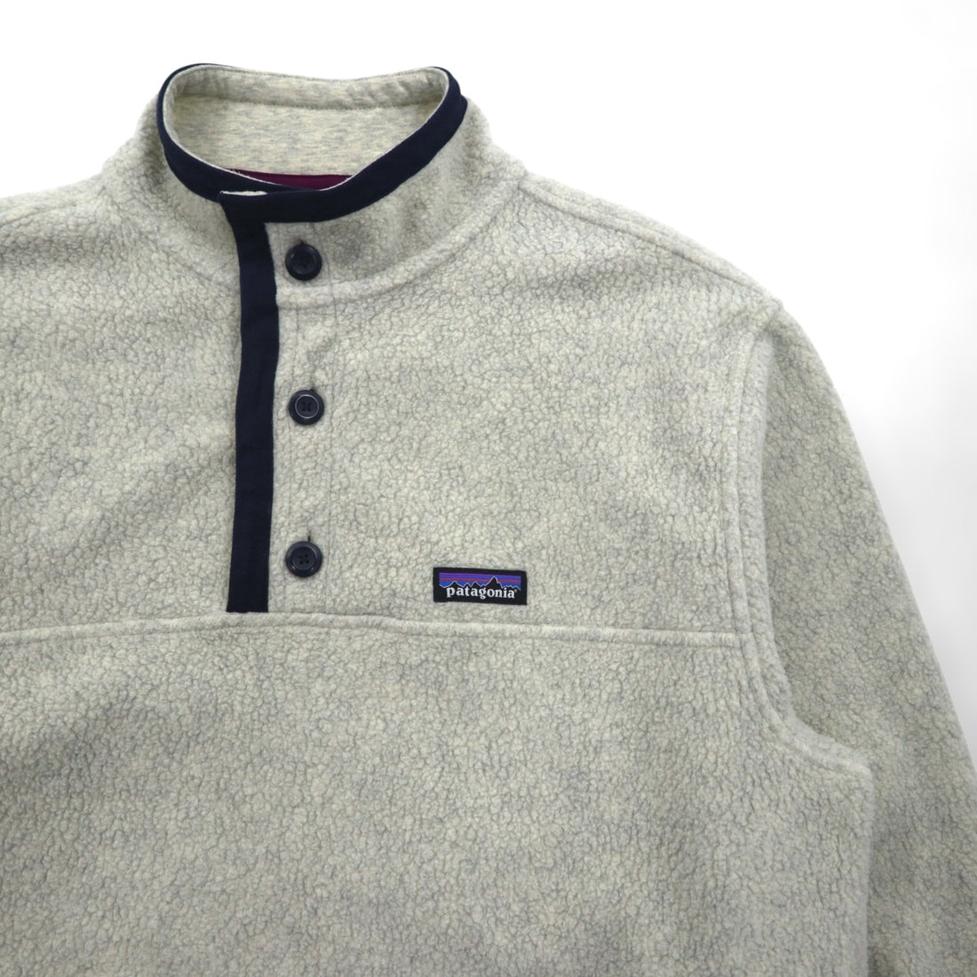 Patagonia シアーリング ハーフボタン プルオーバー フリースジャケット L ホワイト 26140