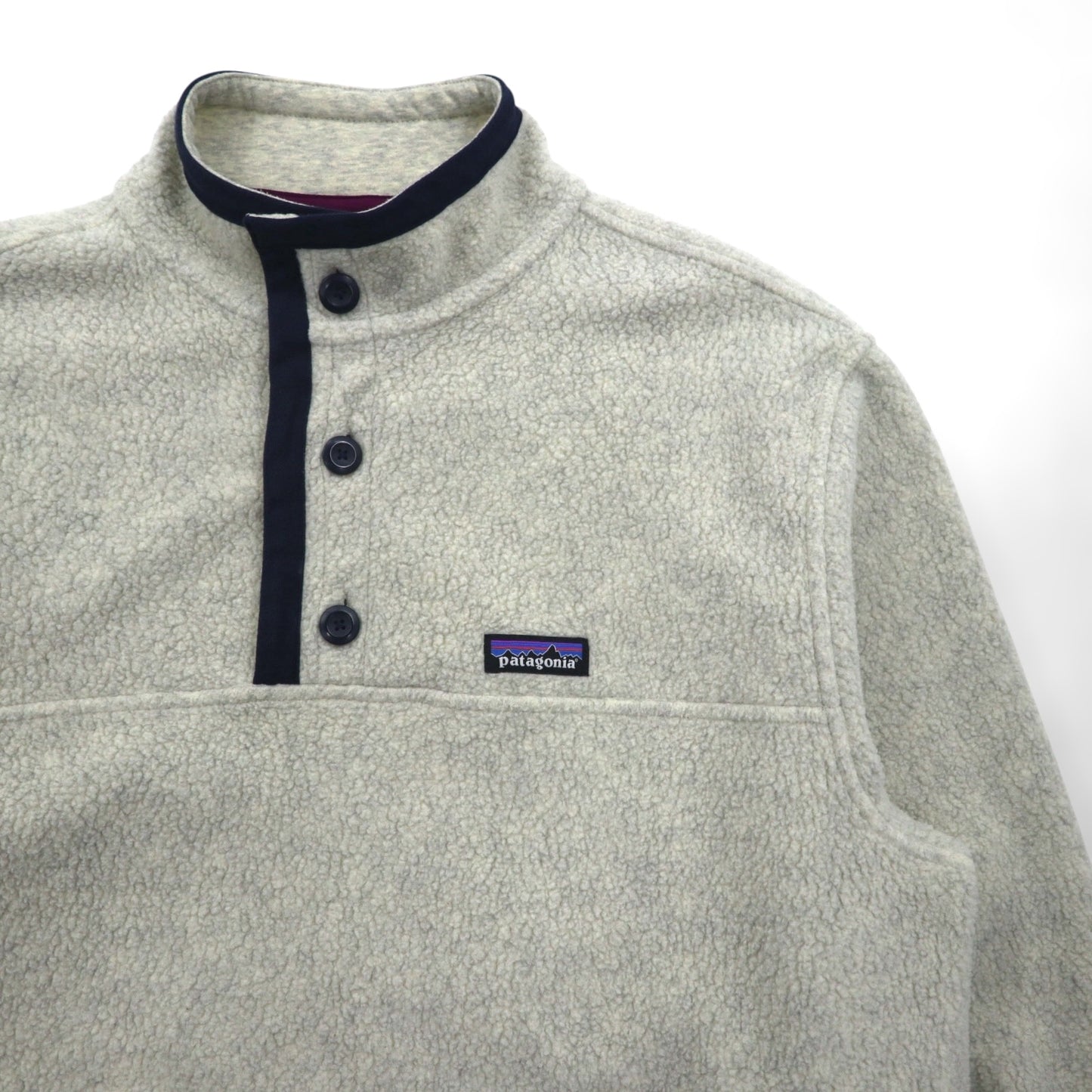 Patagonia シアーリング ハーフボタン プルオーバー フリースジャケット L ホワイト 26140