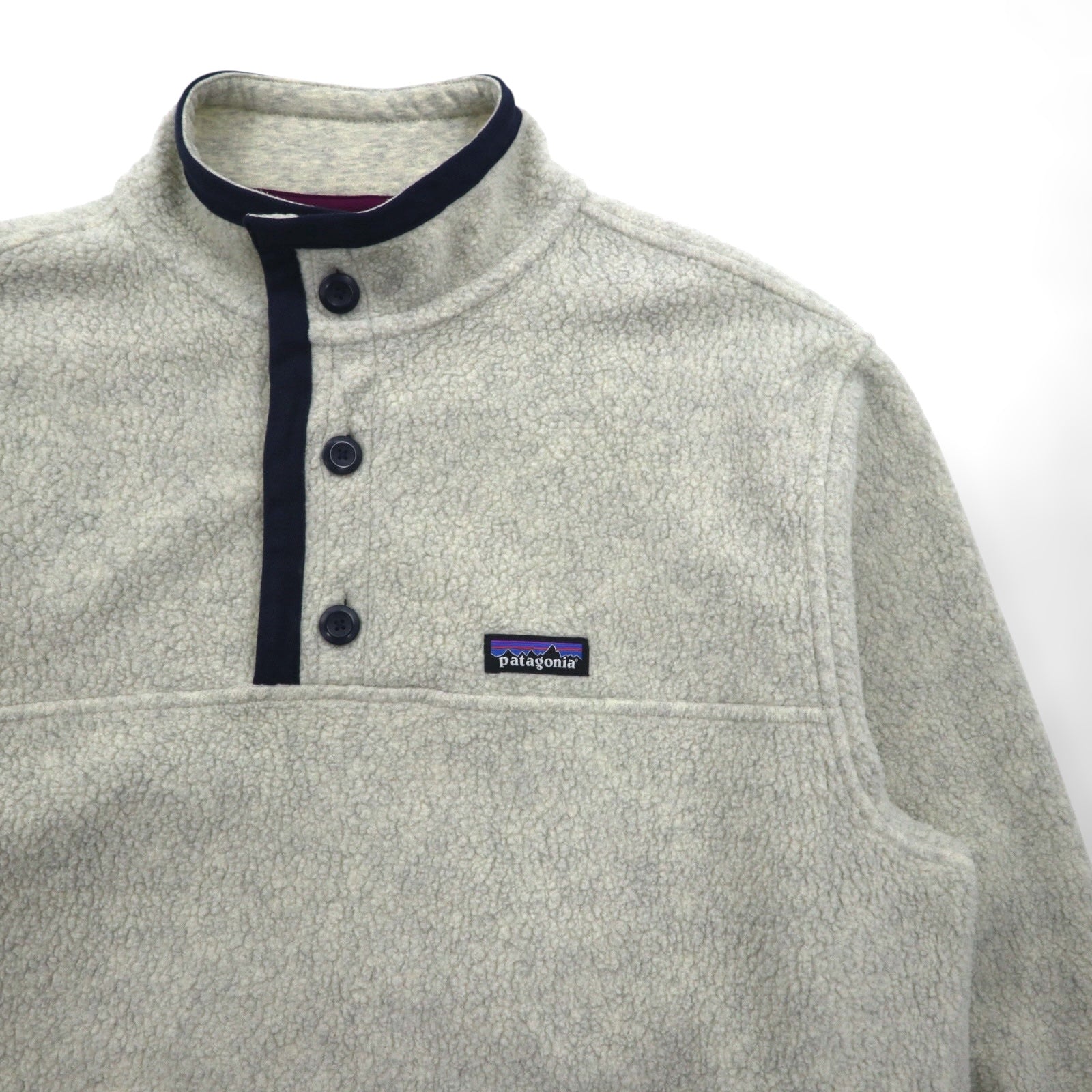 Patagonia シアーリング ハーフボタン プルオーバー フリースジャケット L ホワイト 26140