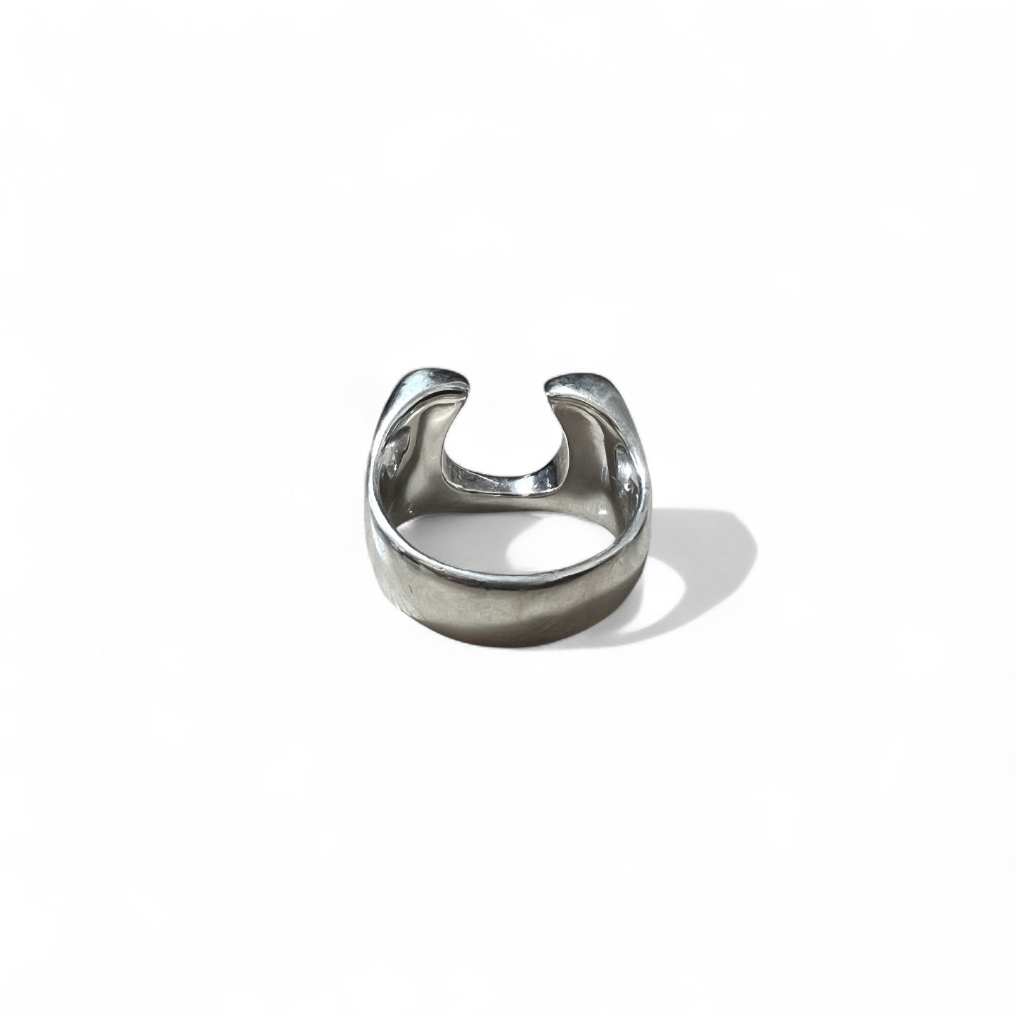 Rogues Horseshoe Ring, Size 21, 925 Silver, Star Design