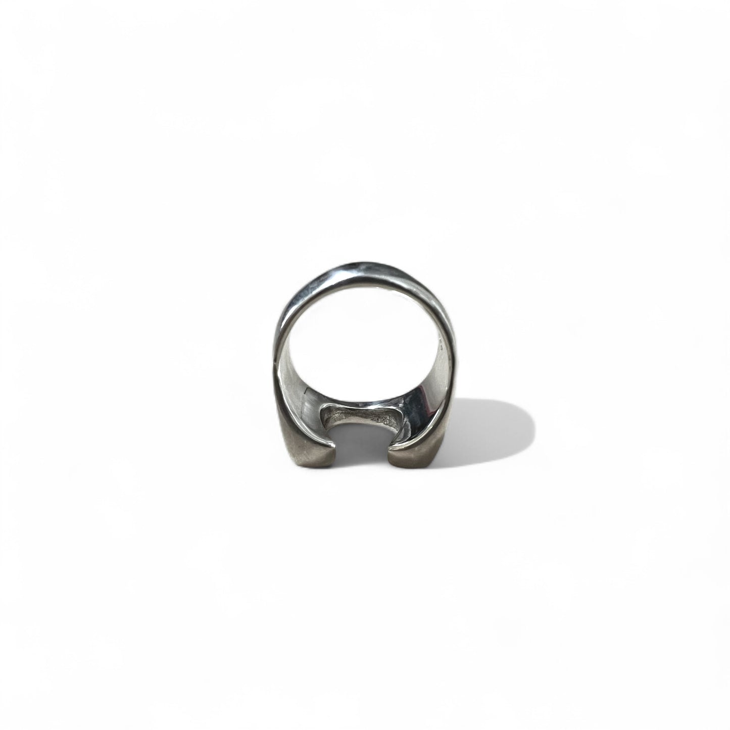 Rogues Horseshoe Ring, Size 21, 925 Silver, Star Design