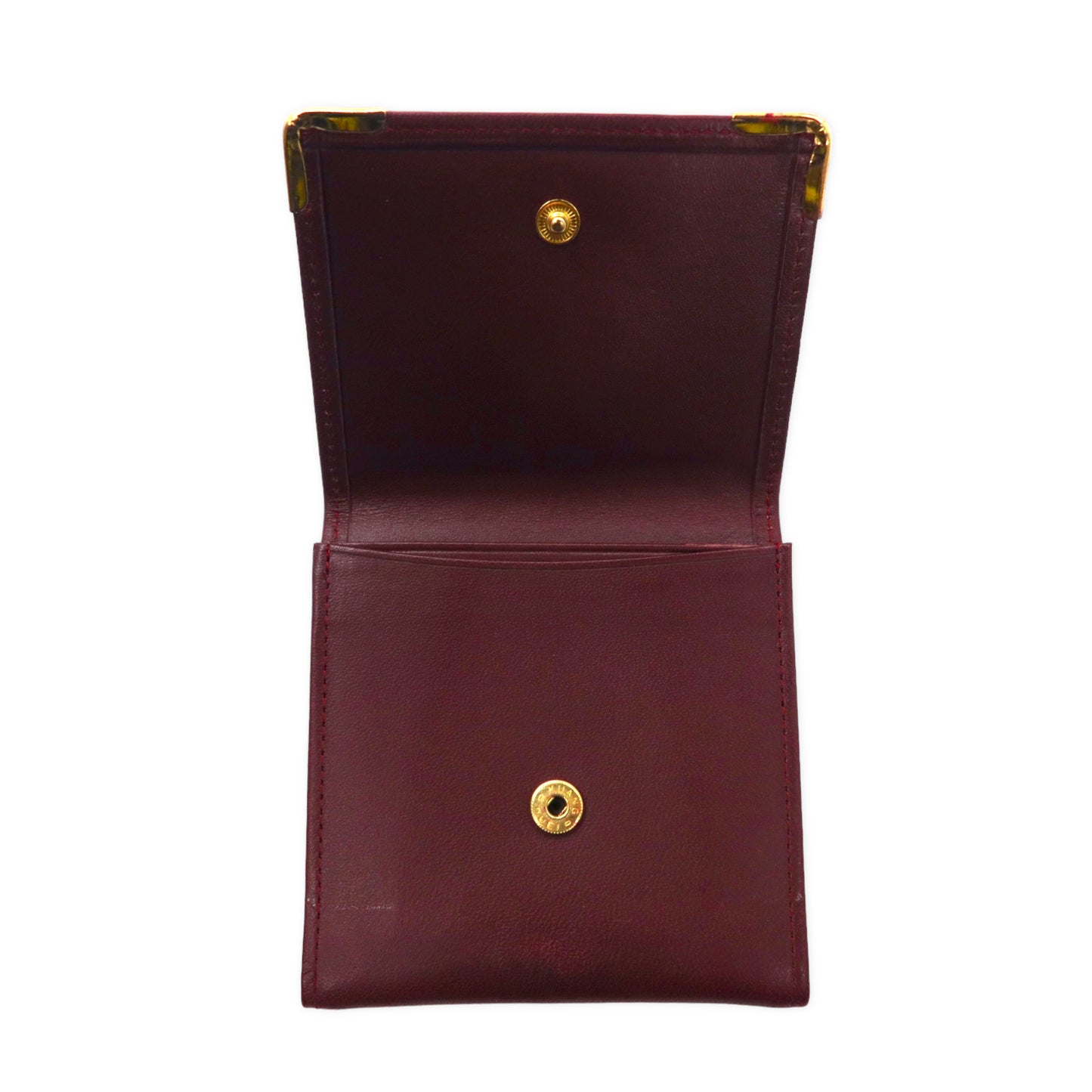 Cartier Mastline Coin Wallet coin purse Bordeaux leather