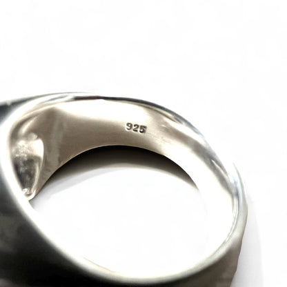 Rogues Horseshoe Ring, Size 21, 925 Silver, Star Design