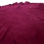 POLO RALPH LAUREN Half-Zip Sweatshirt L Purple Cotton ESTATE RIB Small Pony Embroidery Big Size