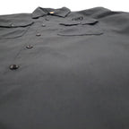 Dickies 半袖 ワークシャツ XL グレー ダブルポケット アメリカ企業 ワンポイント刺繍 GRAVELY