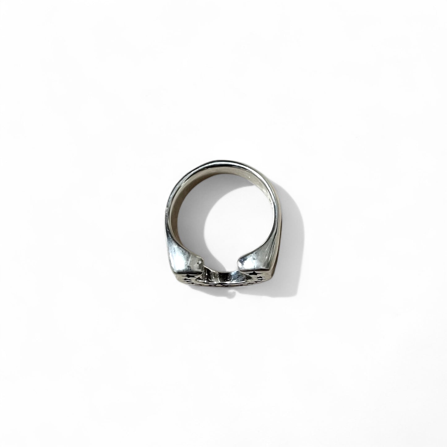 Rogues Horseshoe Ring, Size 21, 925 Silver, Star Design