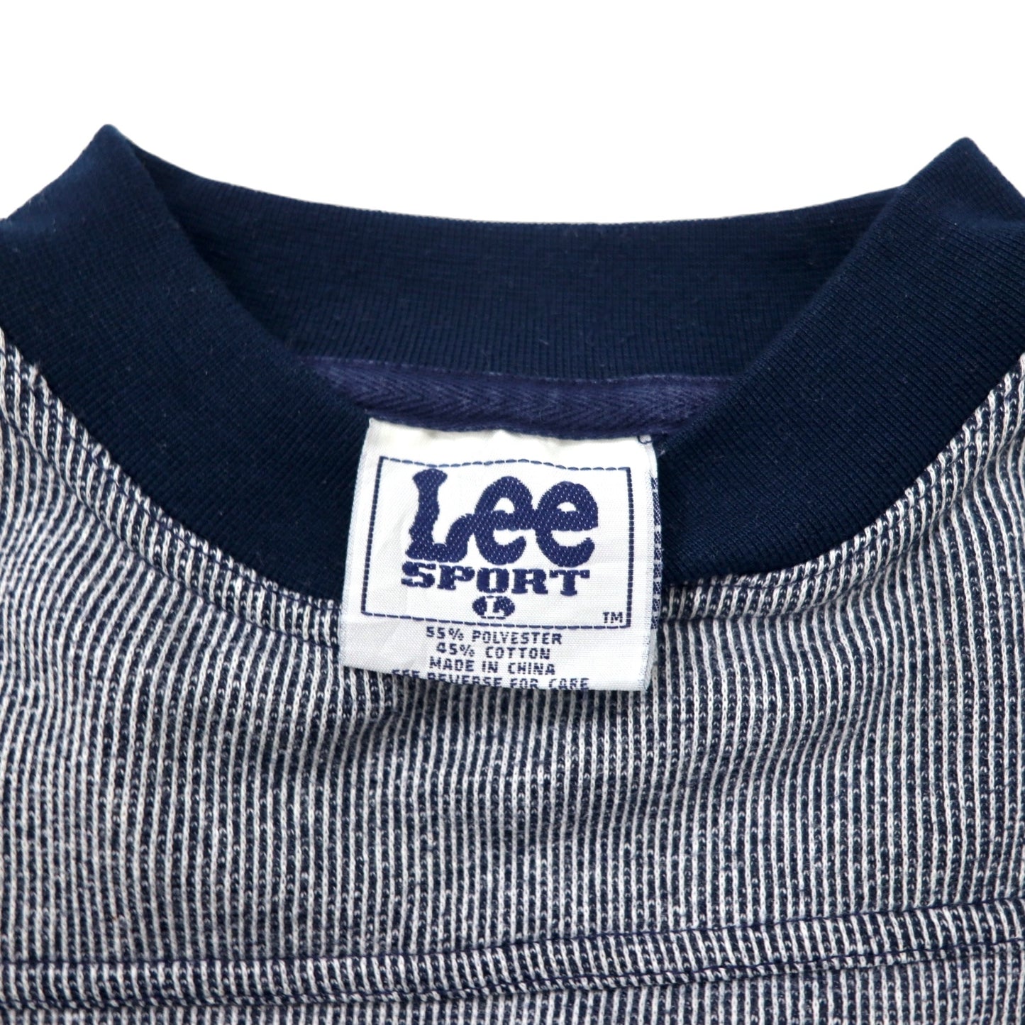 Lee SPORT 90年代 NFL 刺繍 スウェット L ネイビー ポリエステル コットン DETROIT LIONS フットボール NUTMEG MILLS, INC.