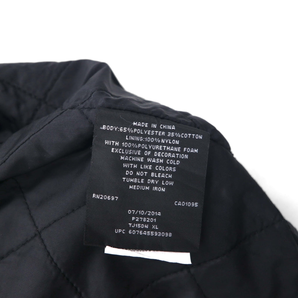 Dickies Zip-Up Work Jacket, XL, Navy, Polyester/Cotton, Quilted Liner