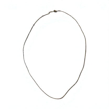 CELINE Vintage Ultra-Thin Long Chain Necklace, Gold, WCA2211, Made in Italy