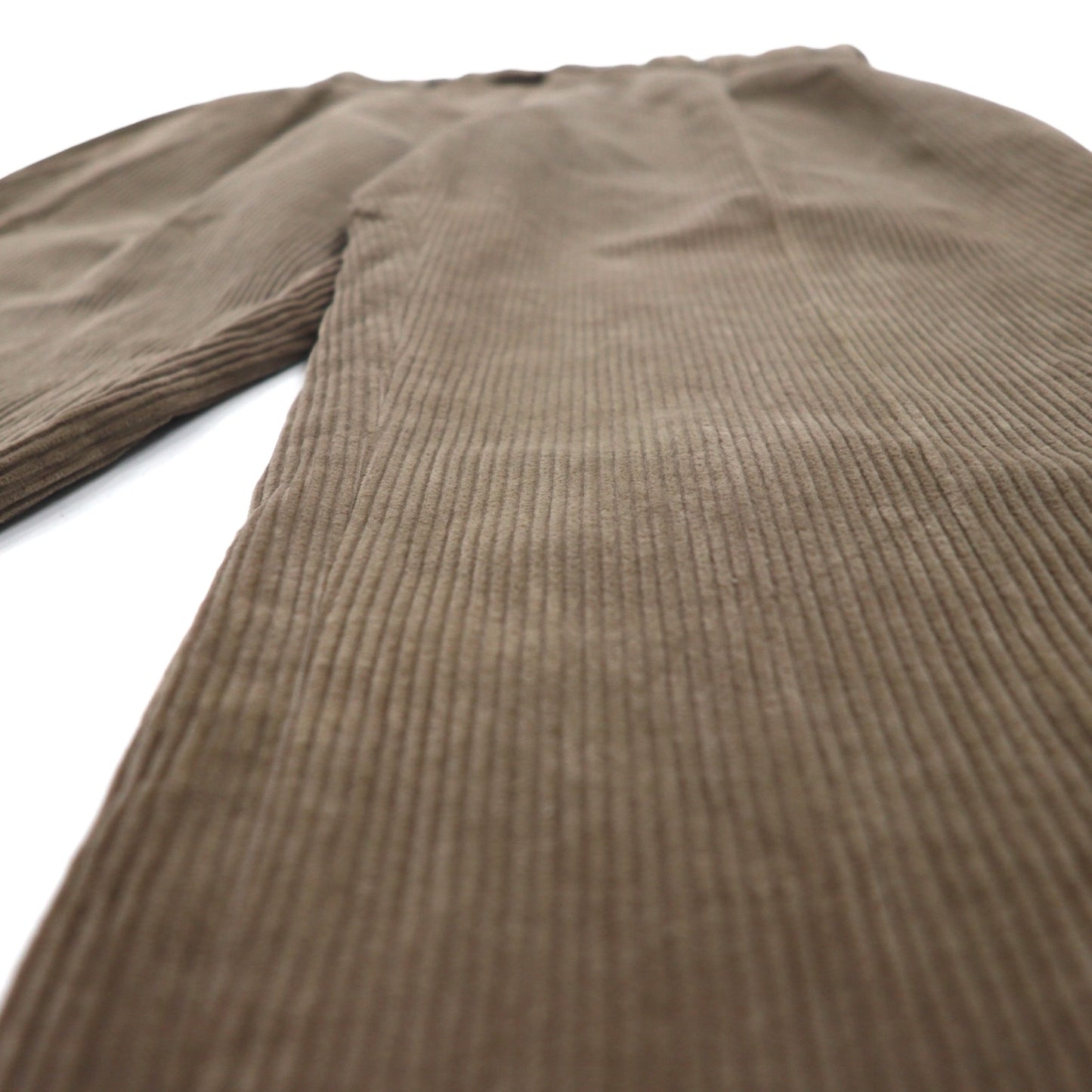 NAUTICA 90年代 2タック ワイド コーデュロイ チノパンツ L ブラウン コットン プリーツ