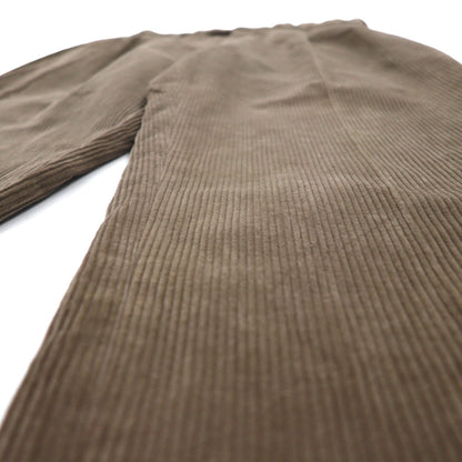 NAUTICA 90年代 2タック ワイド コーデュロイ チノパンツ L ブラウン コットン プリーツ