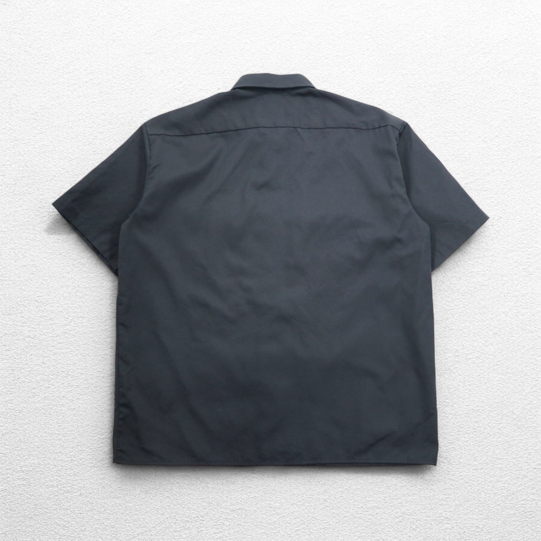 Dickies 半袖 ワークシャツ XL グレー ダブルポケット アメリカ企業 ワンポイント刺繍 GRAVELY