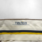 NAUTICA 90年代 2タック ワイド コーデュロイ チノパンツ L ブラウン コットン プリーツ