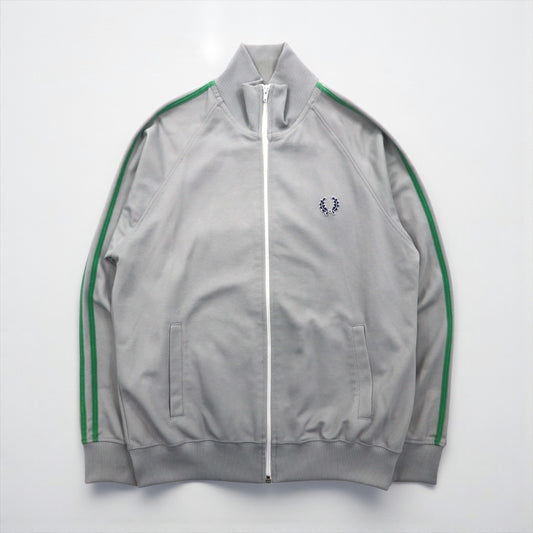 FRED PERRY 80年代 スタンドカラー トラックジャケット ジャージ S グレー フルジップ ハイネック