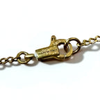 CELINE Vintage Ultra-Thin Long Chain Necklace, Gold, WCA2211, Made in Italy