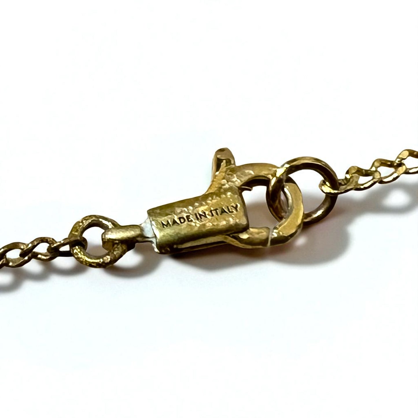 CELINE Vintage Ultra-Thin Long Chain Necklace, Gold, WCA2211, Made in Italy