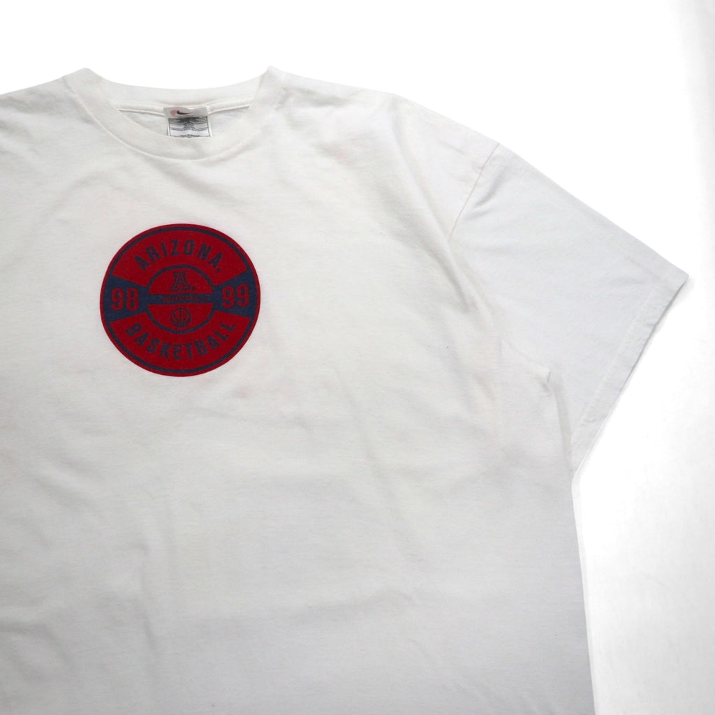 NIKE 90年代 バスケットボール プリント Tシャツ 2XL ホワイト ARIZONA BASKETBALL メキシコ製