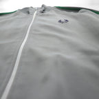 FRED PERRY 80年代 スタンドカラー トラックジャケット ジャージ S グレー フルジップ ハイネック
