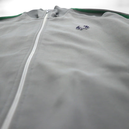 FRED PERRY 80年代 スタンドカラー トラックジャケット ジャージ S グレー フルジップ ハイネック