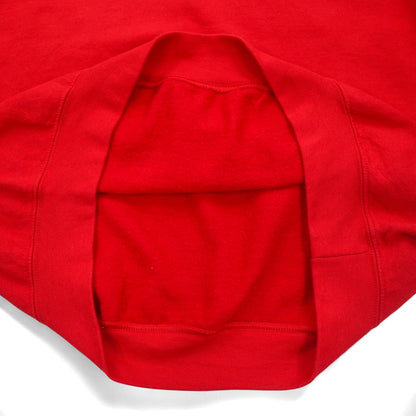 GILDAN sweatshirt L red cotton fleece lining BARTLETT SOCCER print