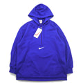 NIKE 90s Silver Tag Half Zip Track Hoodie Jersey M Blue Center Swoosh Double Sided Logo Embroidery Made in Japan Unused