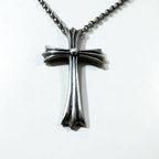 M'S COLLECTION Cross Necklace Pendant Silver STERLING