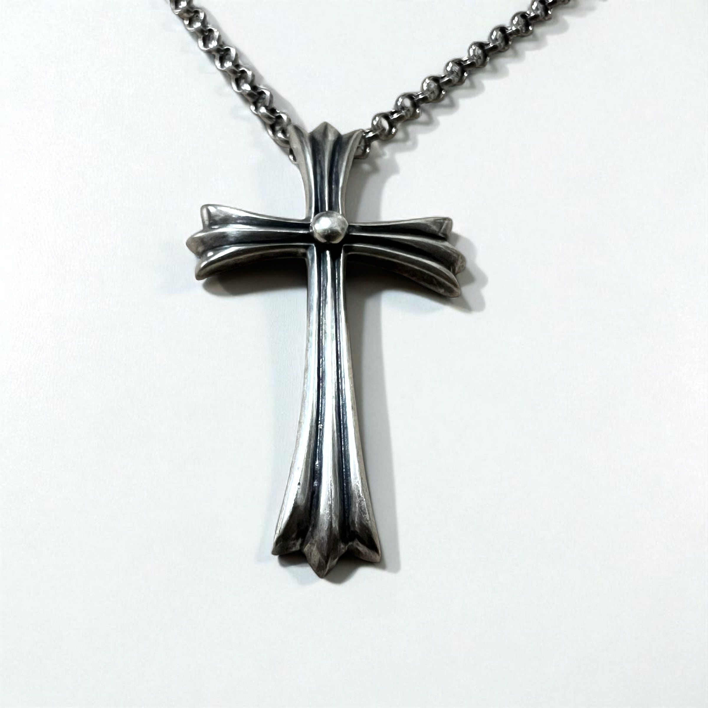 M'S COLLECTION Cross Necklace Pendant Silver STERLING
