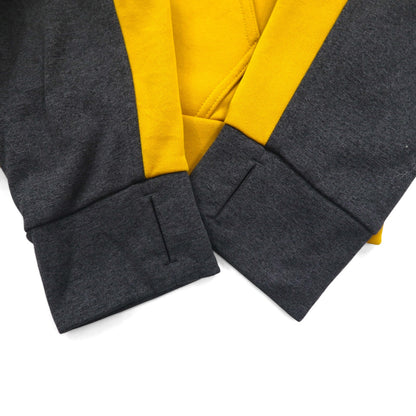 THE NORTH FACE ソフトシェル フルジップパーカー SURGENT BLOCK FULLZIP JACKET ジャージ L イエロー バイカラー サムホール 海外規格 NF0A2V4SUPS