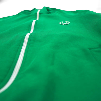 FRED PERRY 80年代 スタンドカラー トラックジャケット ジャージ S グリーン フルジップ ハイネック