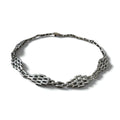 Vintage Mexican Jewelry Modernist Mexican Jewelry Silver Necklace Choker Modernism