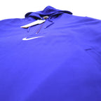 NIKE 90s Silver Tag Half Zip Track Hoodie Jersey M Blue Center Swoosh Double Sided Logo Embroidery Made in Japan Unused
